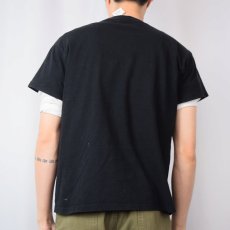 画像3: LEONARD DE VINCI ウィトルウィウス的人体図 アートプリントTシャツ BLACK M (3)