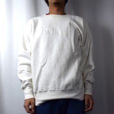 画像3: 90's Champion REVERSE WEAVE USA製 "Kellogg" ロゴ刺繍スウェット L (3)