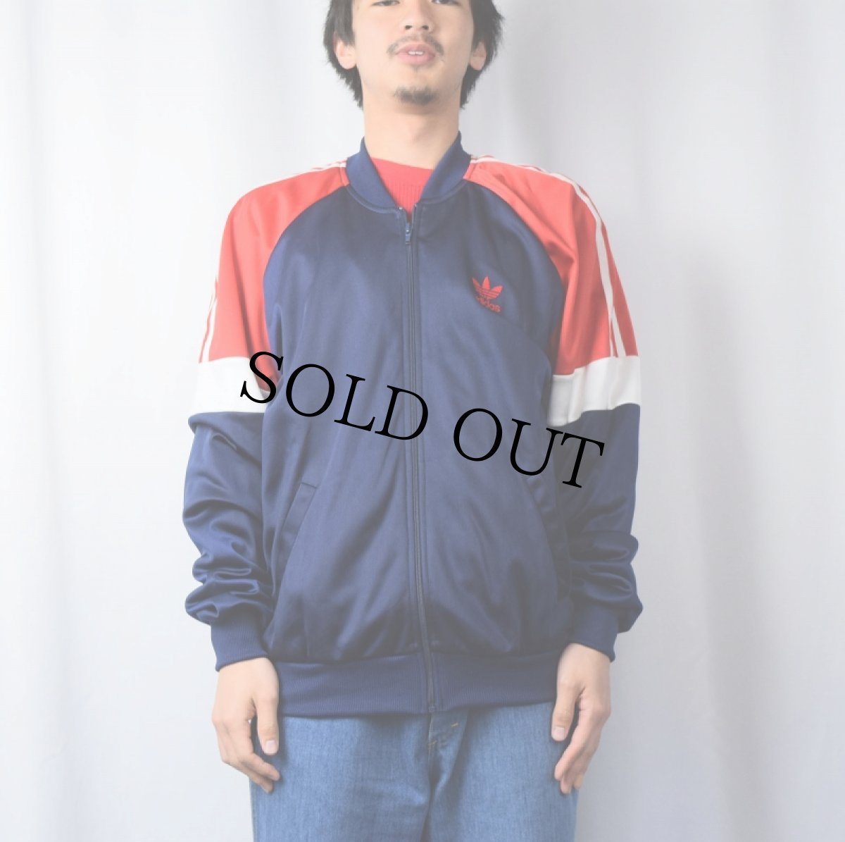 画像2: 80's adidas TAIWAN製 ロゴ刺繍 トラックジャケット L (2)
