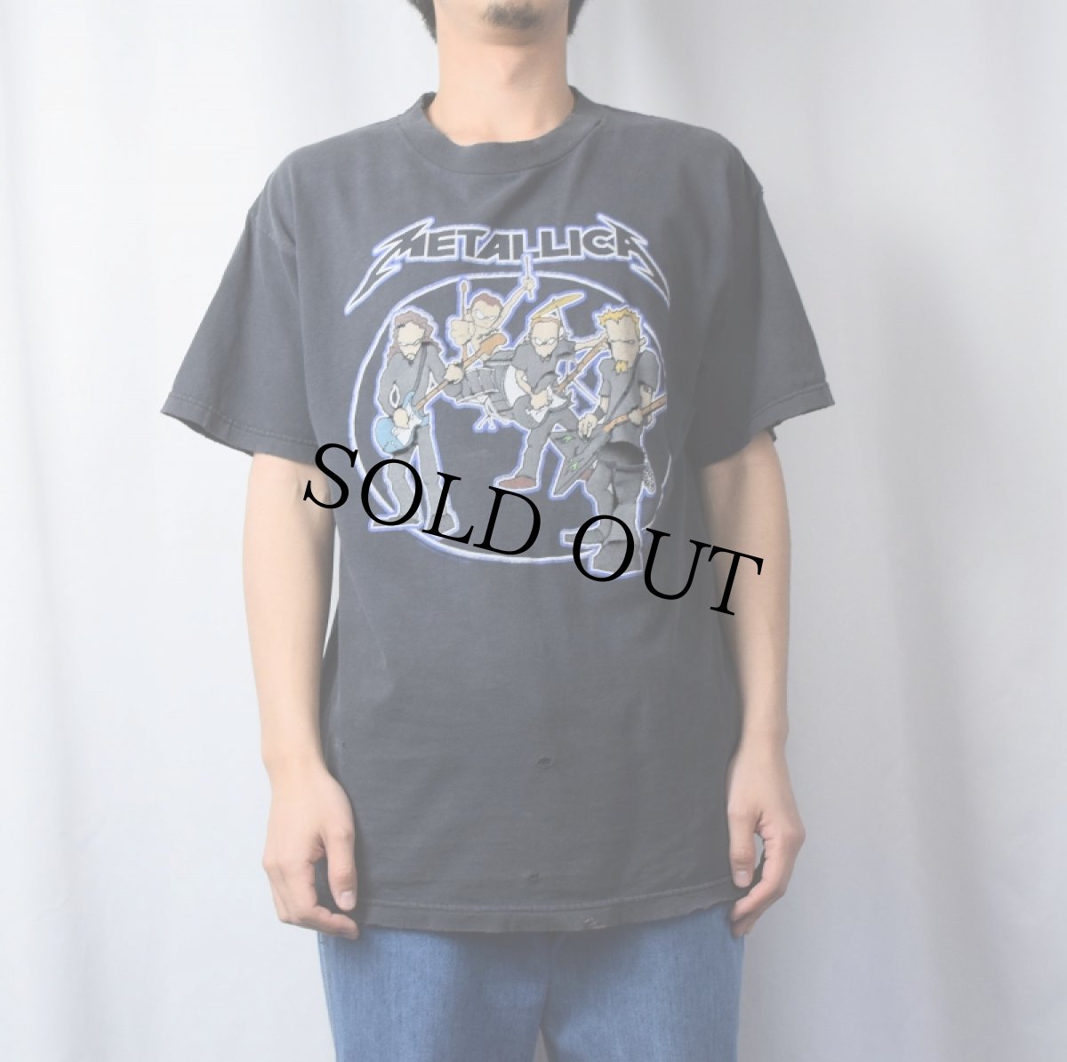画像2: 00's METALLICA Spuindo イラストプリント ヘヴィメタルバンドTシャツ BLACK L (2)