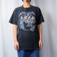 画像2: 00's METALLICA Spuindo イラストプリント ヘヴィメタルバンドTシャツ BLACK L (2)