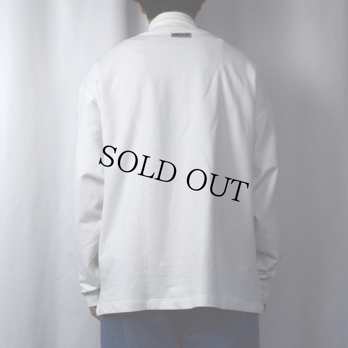 画像4: 90's Eddie Bauer EBTEK USA製 ロゴ刺繍 ハーフジップスウェット XL (4)