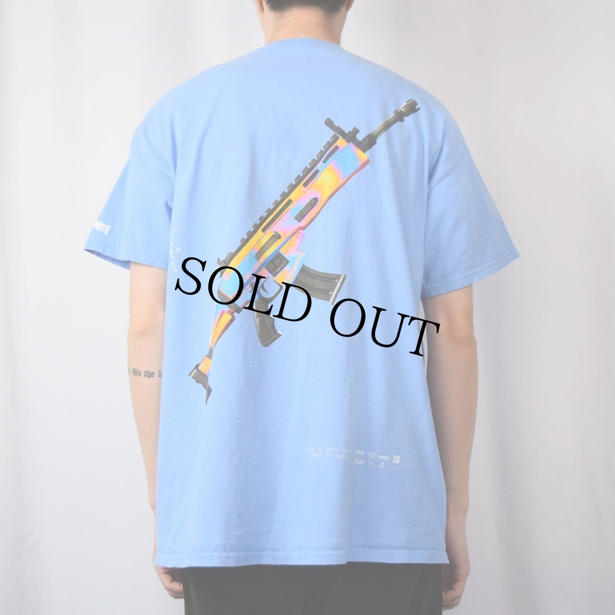 画像4: Cactus Jack "ASTRONOMICAL" ライフルプリントTシャツ L (4)