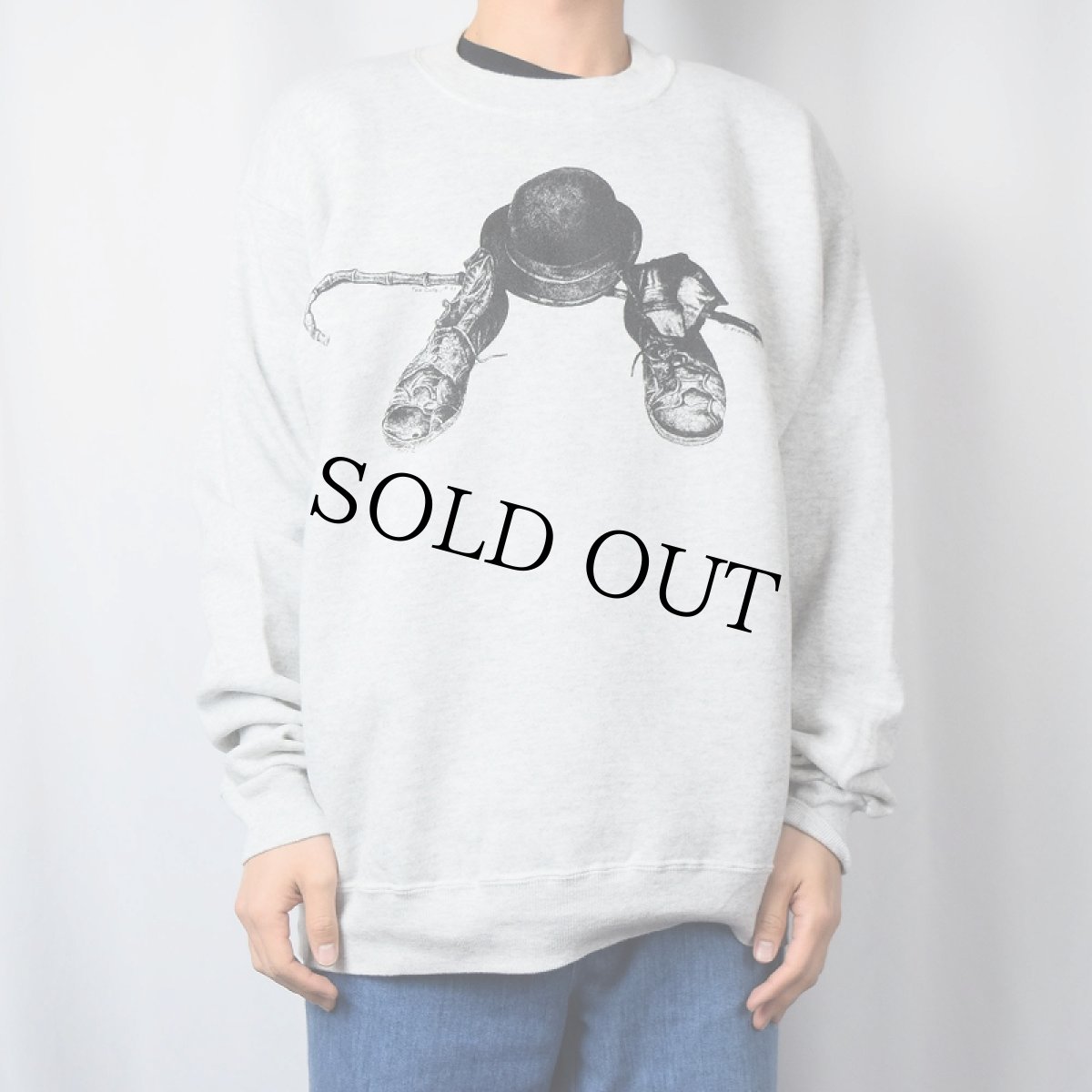 画像2: 90's TOO CUTE USA製 "Chaplin" イラストプリントスウェット (2)