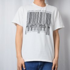 画像2: 90's USA製 "NATURE CAN'T BE RESTOCKED" 騙し絵 メッセージプリントTシャツ M (2)