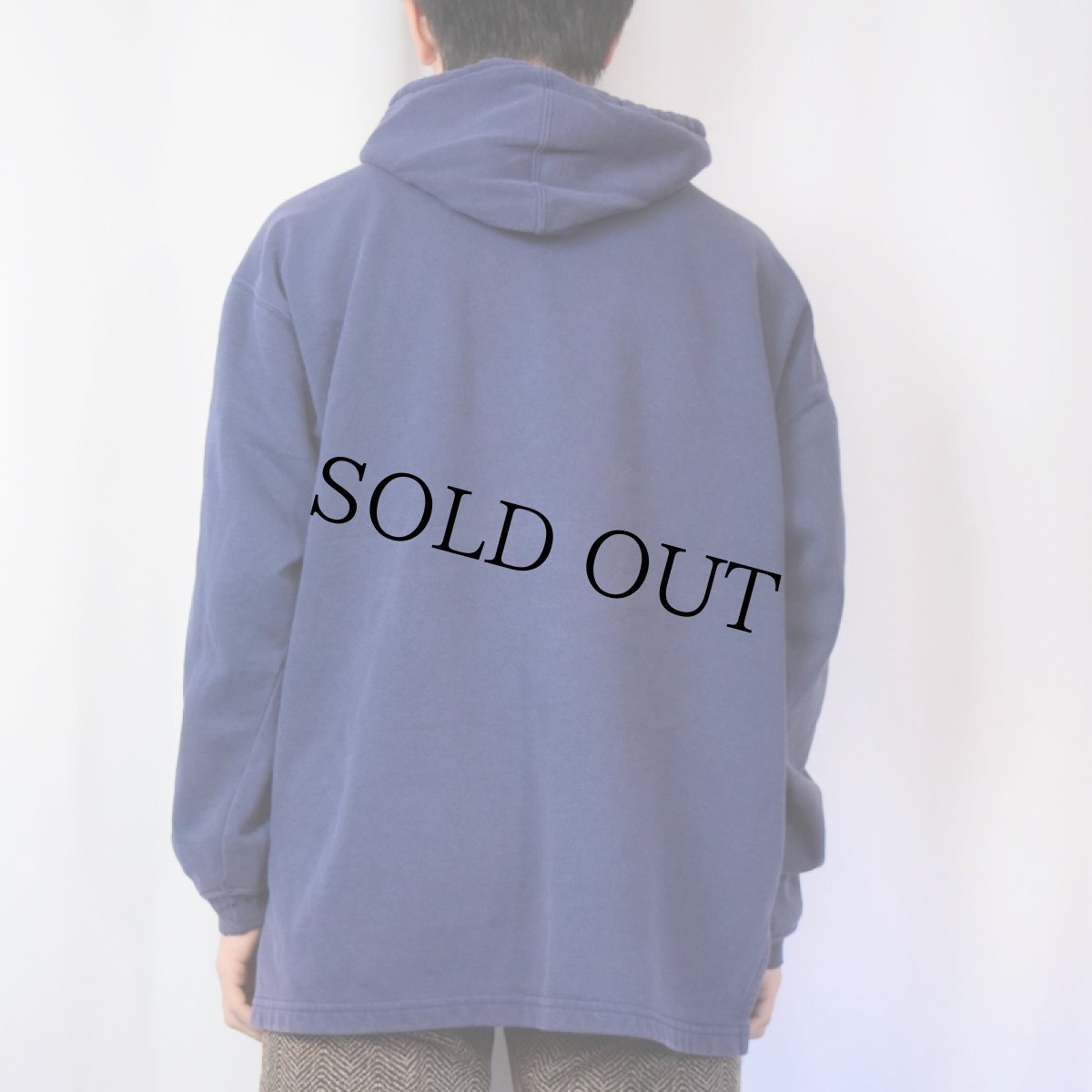 画像3: 90's UMBRO USA製 ロゴ刺繍 スウェットフーディー NAVY M (3)