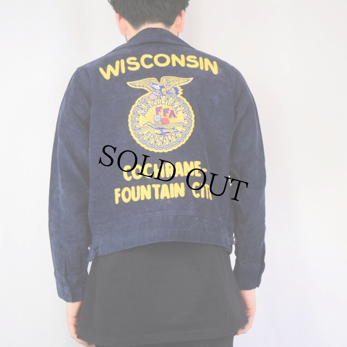 画像4: FFA "WISCONSIN COCHRANE-FOUNTAIN CITY" コーデュロイファーマーズジャケット SIZE38 (4)