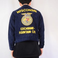 画像4: FFA "WISCONSIN COCHRANE-FOUNTAIN CITY" コーデュロイファーマーズジャケット SIZE38 (4)