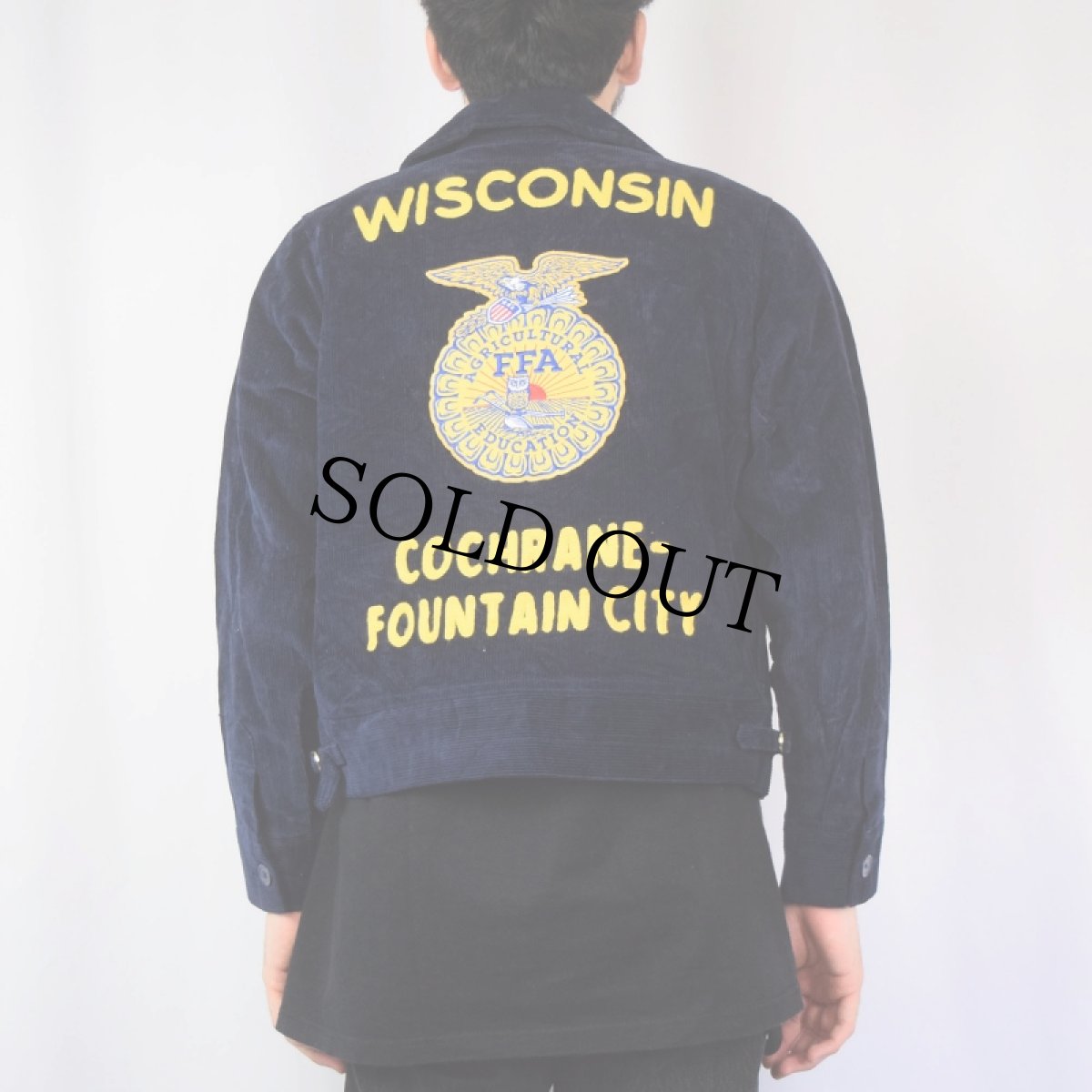 画像4: FFA "WISCONSIN COCHRANE-FOUNTAIN CITY" コーデュロイファーマーズジャケット SIZE36 (4)