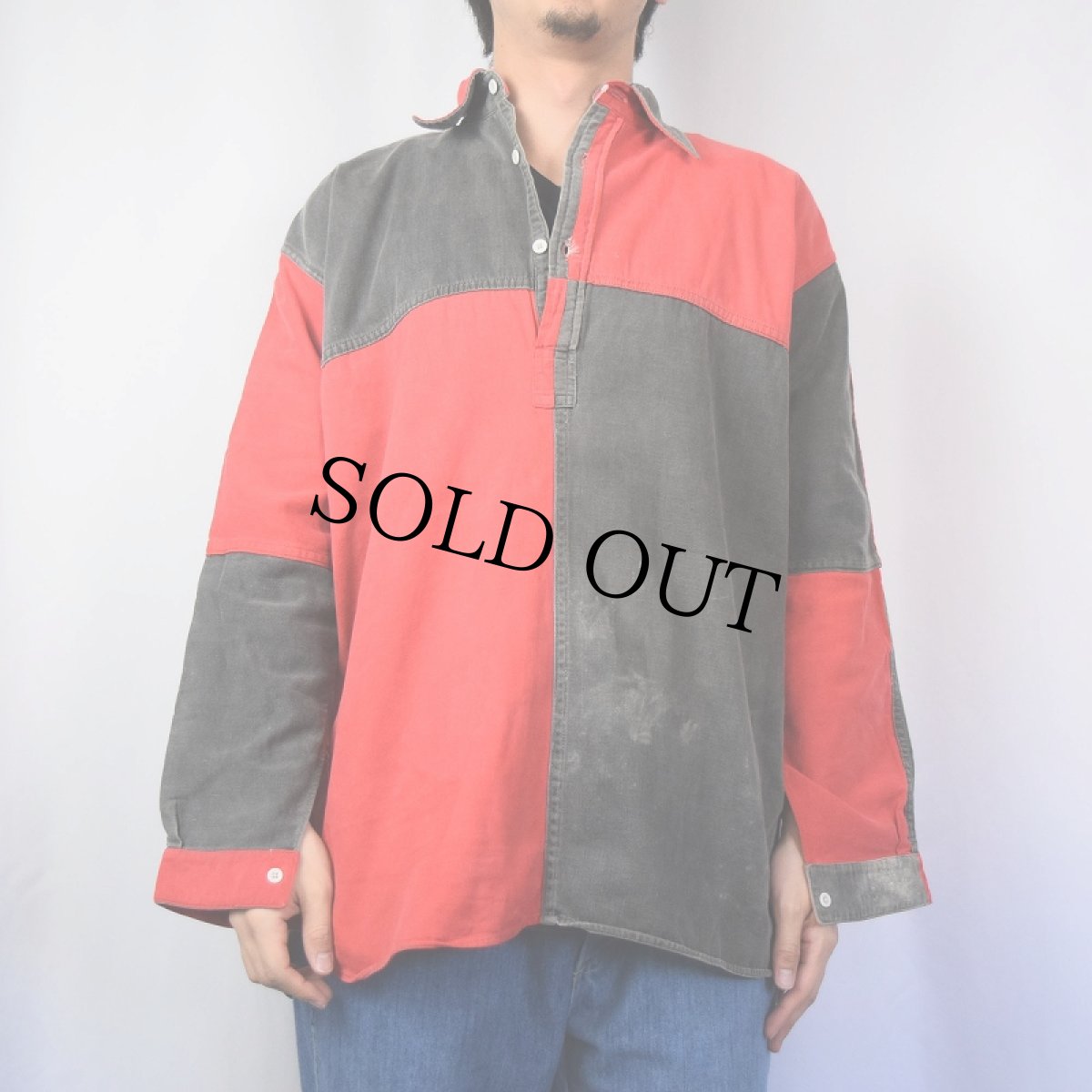 画像3: 40〜50's UMBRO ENGLAND製 "“Hockey SHIRT” パネル切り替え フットボールシャツ M (3)