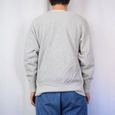 画像3: 70's Champion 青単色タグ REVERSE WEAVE USA製 "EDMOND" ウィングフットプリントスウェット L (3)