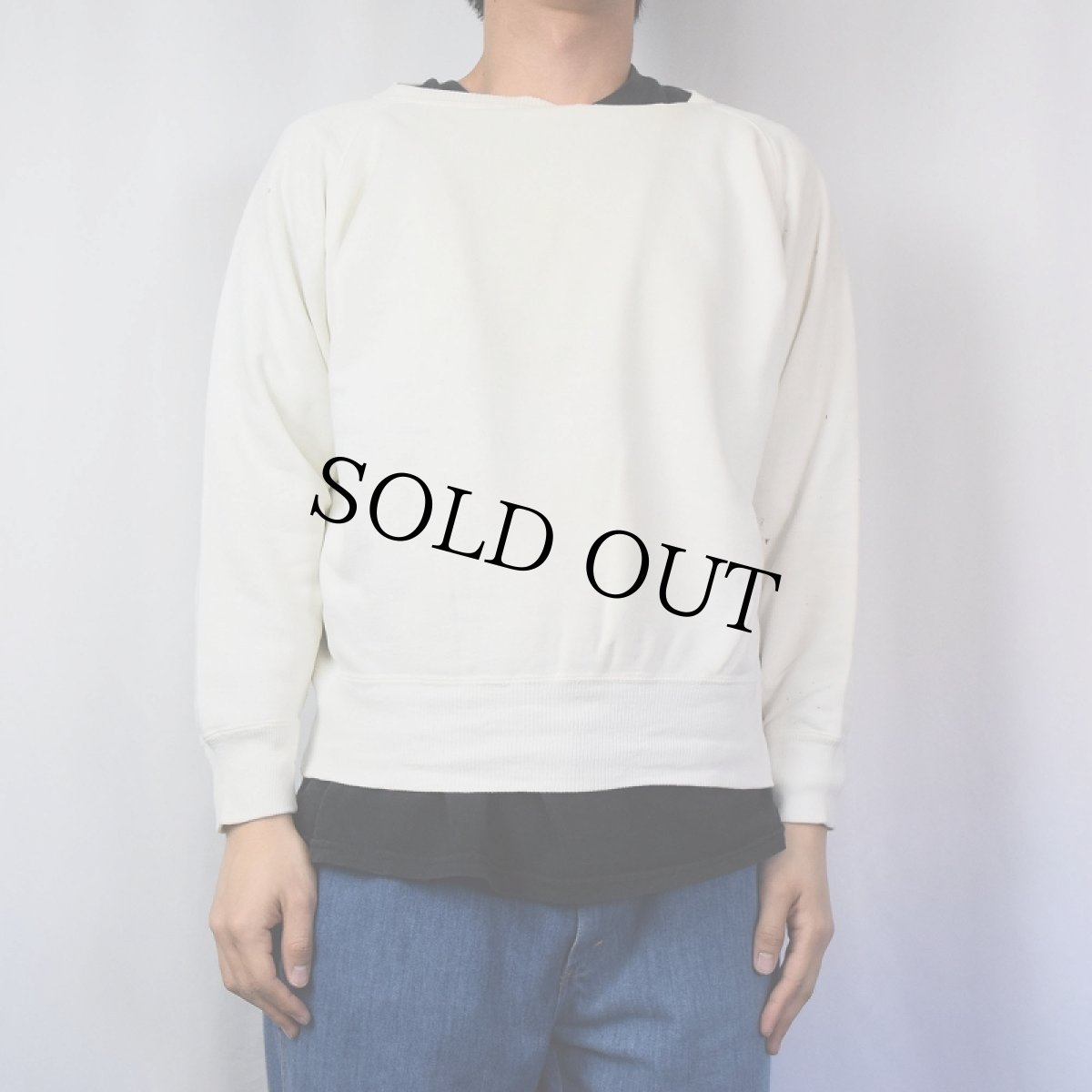 画像3: 【SALE】 50's 無地 フリーダムスリーブスウェット (3)