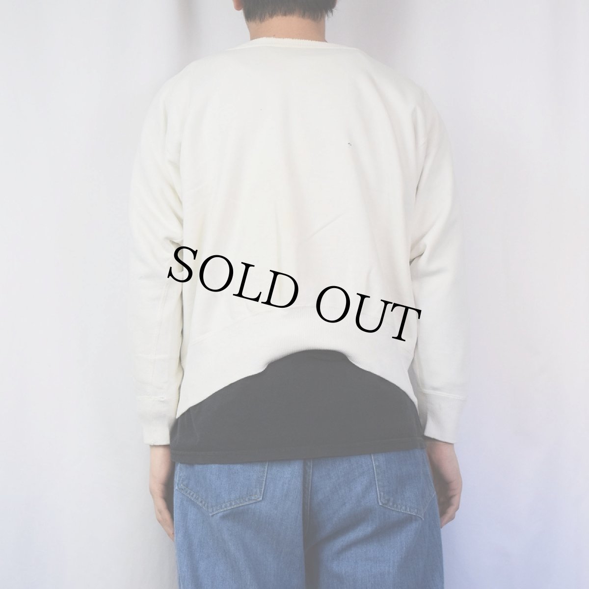 画像4: 【SALE】 50's 無地 フリーダムスリーブスウェット (4)