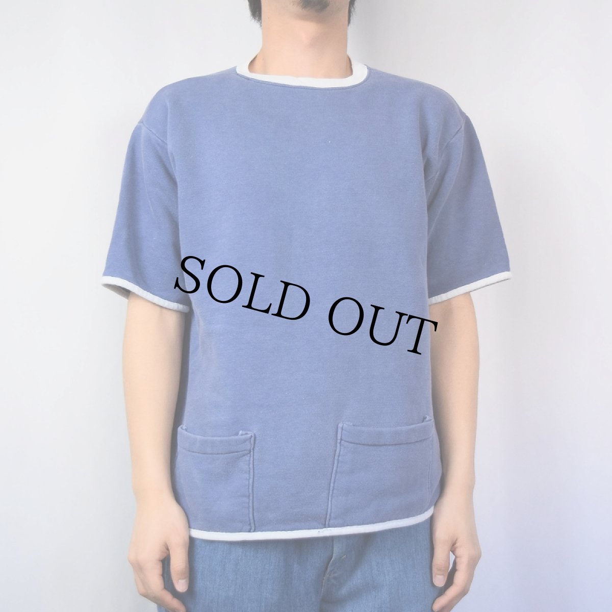 画像3: 60's SIS FASHIONS "両面パチポケ" 2トーン半袖スウェット L (3)