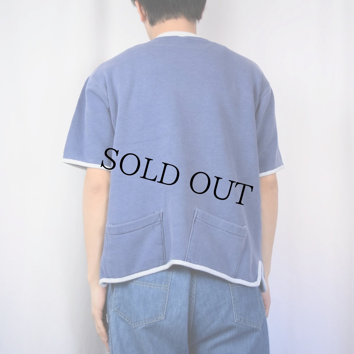 画像4: 60's SIS FASHIONS "両面パチポケ" 2トーン半袖スウェット L (4)