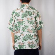 画像4: 50's Random Wear "Pineapple" オールオーバーパターン レーヨンハワイアンシャツ  (4)