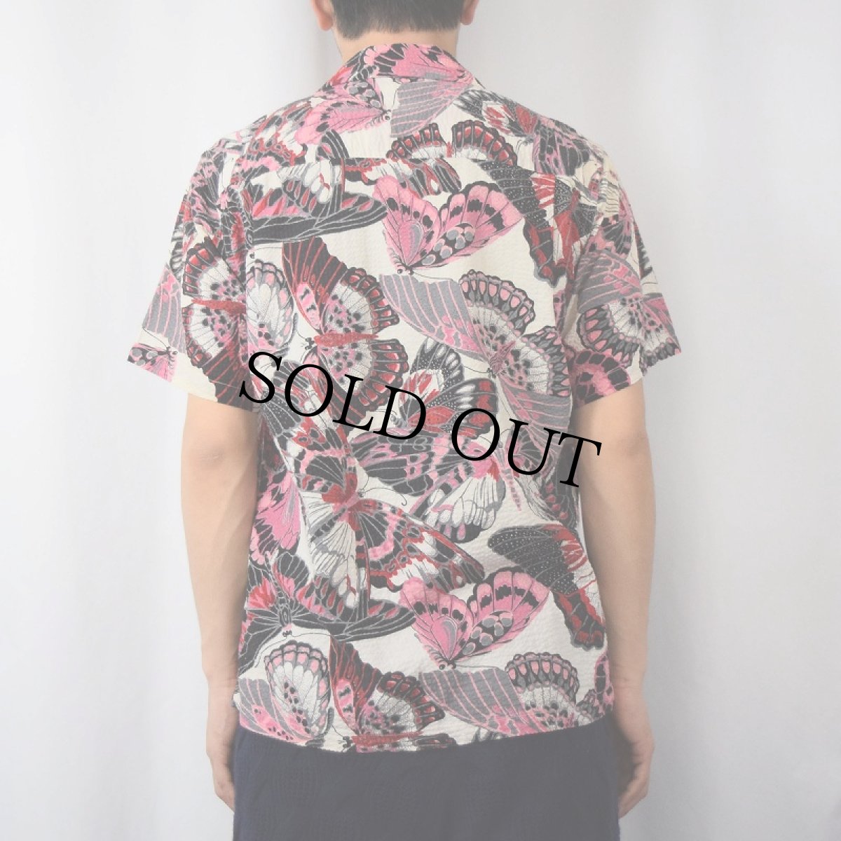 画像3: 50's Elbeco "Butterfly" シアサッカー ハワイアンシャツ S (3)