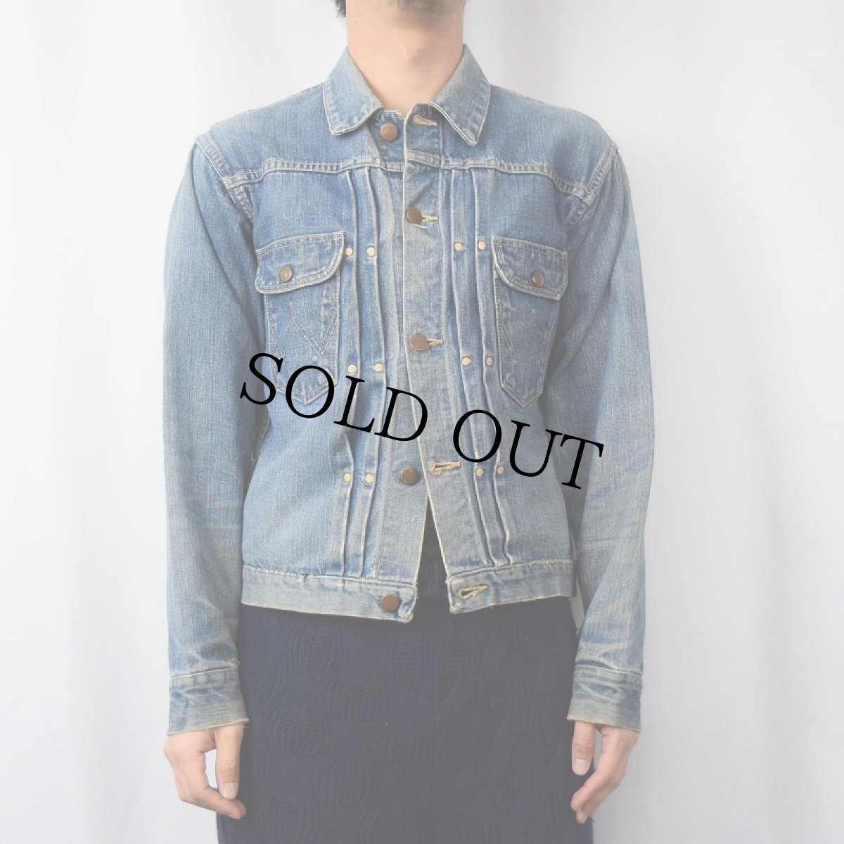 画像2: 50's Wrangler 111MJ デニムジャケット SIZE38 (2)