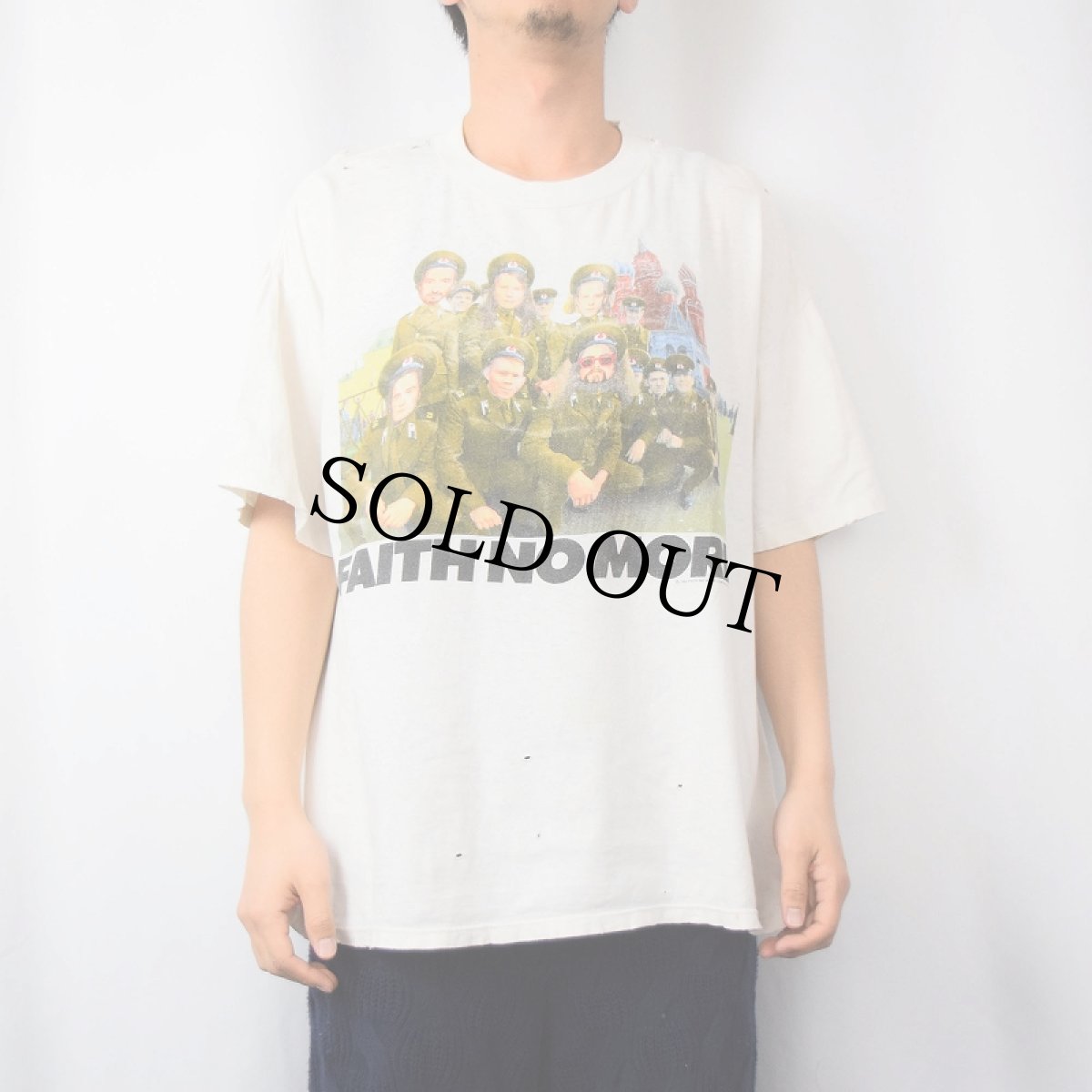 画像3: 90's FAITH NO MORE USA製 オルタナティヴ・ロックバンドプリントTシャツ XL (3)