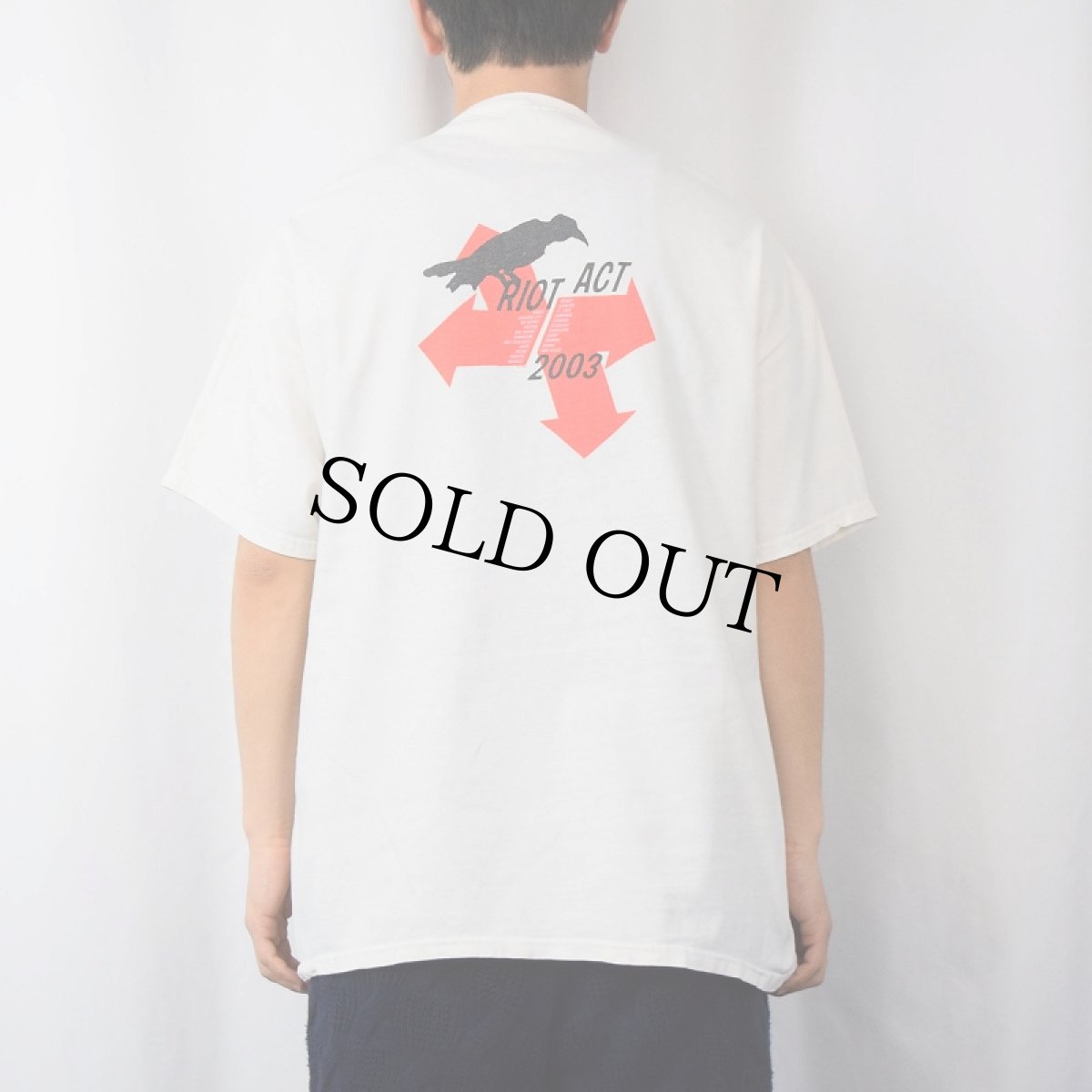 画像4: 2000's PEARL JAM "RIOT ACT 2003" ロックバンドツアーTシャツ L (4)