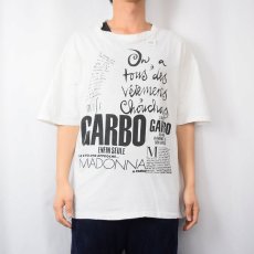 画像2: 80〜90's MADONNA USA製 "GARBO" アーティストプリントTシャツ ONESIZE (2)
