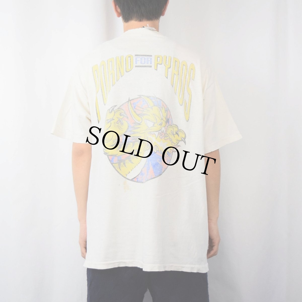 画像4: 90's PORNO FOR PYROS USA製 オルタナティブロックバンドTシャツ XL (4)