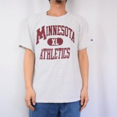 画像2: 90's Champion USA製 "MINNESOTA  ATHRETICS" プリントTシャツ XL (2)