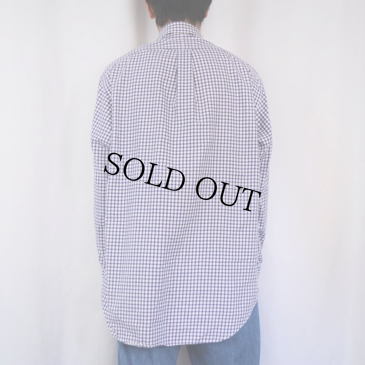 画像3: POLO Ralph Lauren "YARMOUTH" ロゴ刺繍 ギンガムチェック柄 コットンボタンダウンシャツ SIZE16 (3)