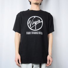 画像2: 90's Virgin Records ロゴプリント Tシャツ L (2)