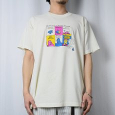 画像2: 90's USA製 "THE EVOLUTION OF BUSINESS TRAINING" シュールイラストTシャツ XL (2)