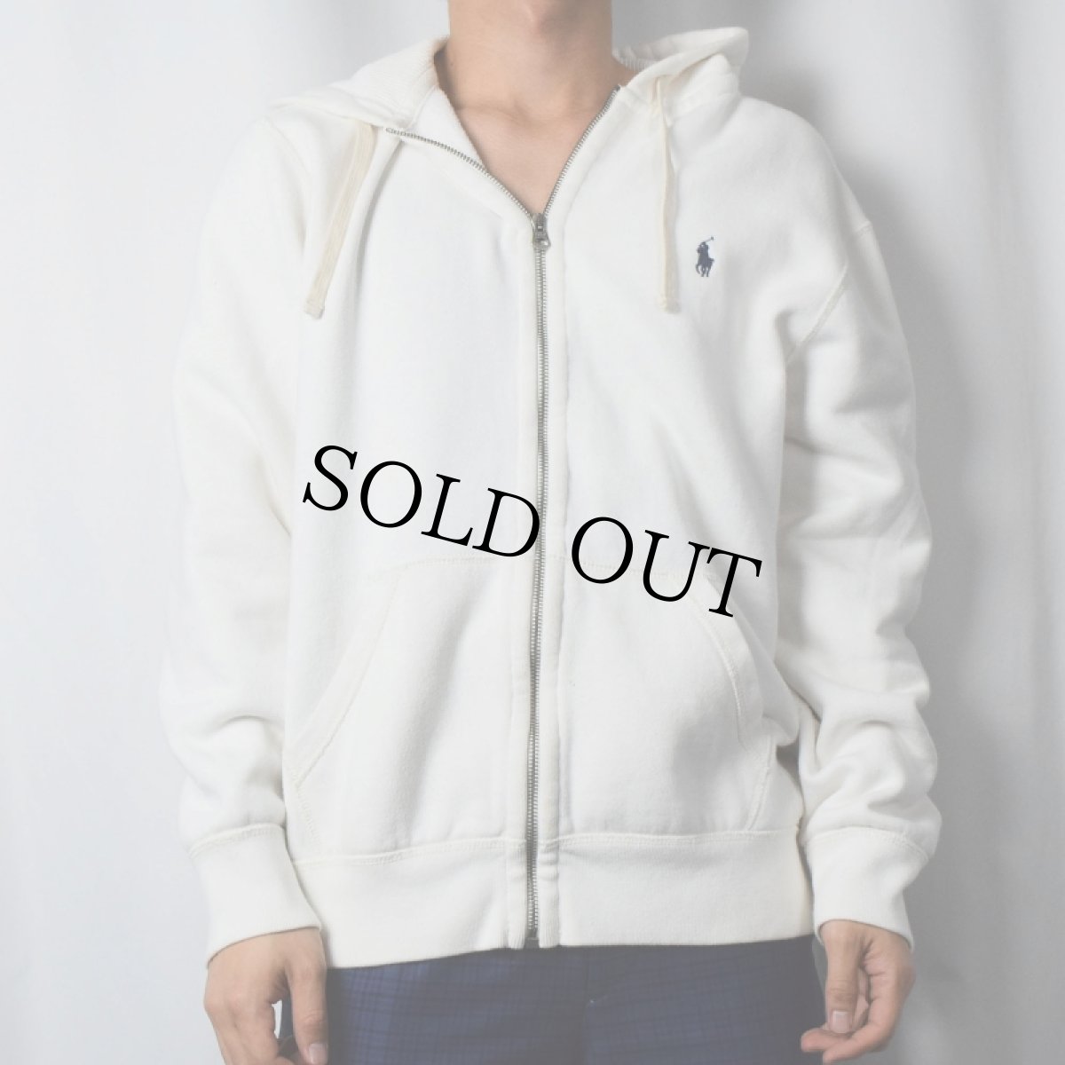 画像2: POLO Ralph Lauren ロゴ刺繍 スウェットジップパーカー L (2)