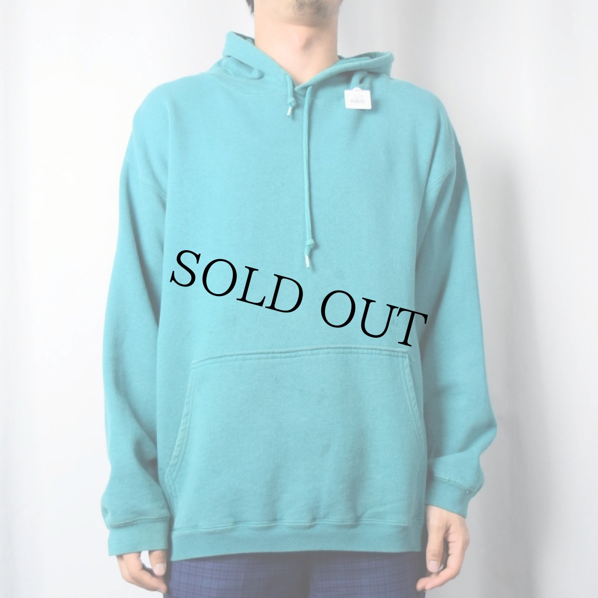 画像2: 80's Eddie Bauer 無地スウェットフーディー S (2)