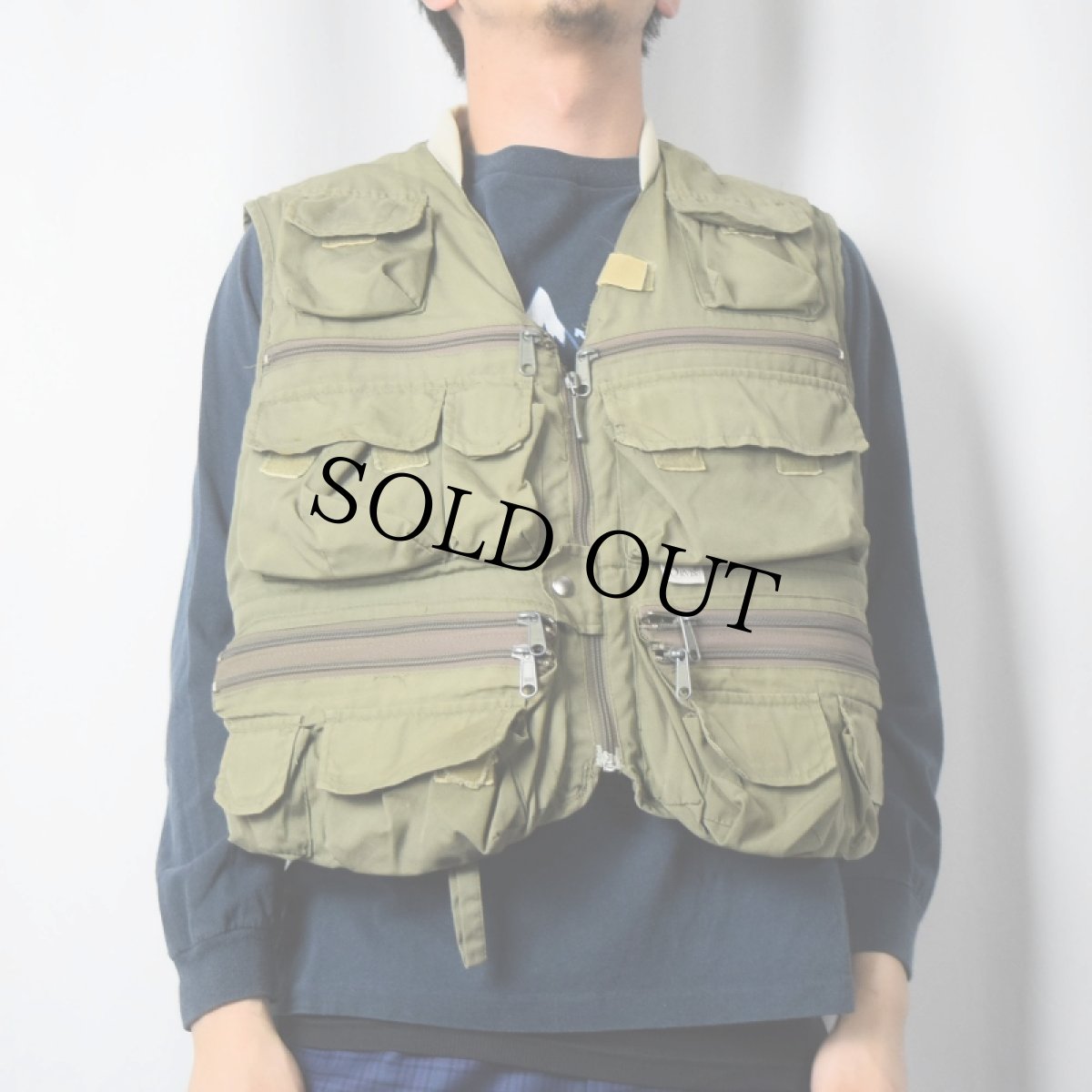 画像3: 80's ORVIS KOREA製 フィッシングベスト M (3)