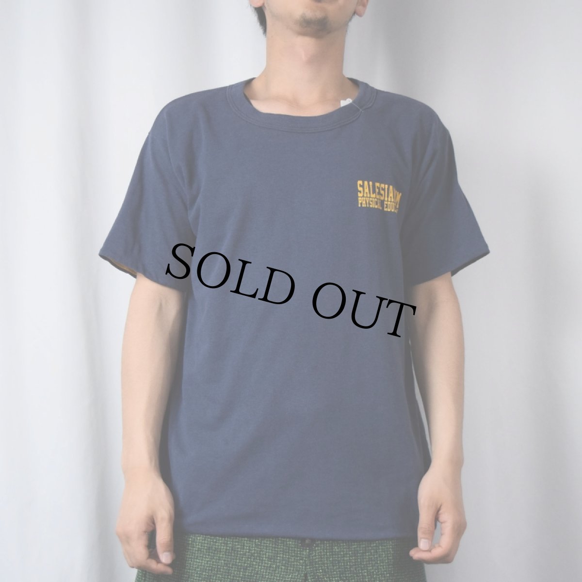 画像3: 70〜80's "SALESIANUM PHYSICAL EDUCATION" ダブルフェイス リバーシブルTシャツ (3)