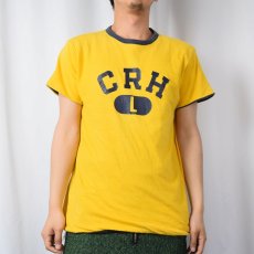 画像3: 80's Champion USA製 トリコタグ "CRH" ダブルフェイス リバーシブルTシャツ L (3)