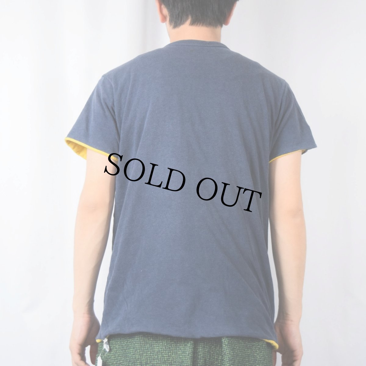 画像6: 80's Champion USA製 トリコタグ "CRH" ダブルフェイス リバーシブルTシャツ L (6)