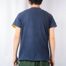 画像6: 80's Champion USA製 トリコタグ "CRH" ダブルフェイス リバーシブルTシャツ L (6)