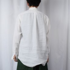 画像3: Ralph Lauren "Custom Fit Fine Linen" リネンボタンダウンシャツ M (3)