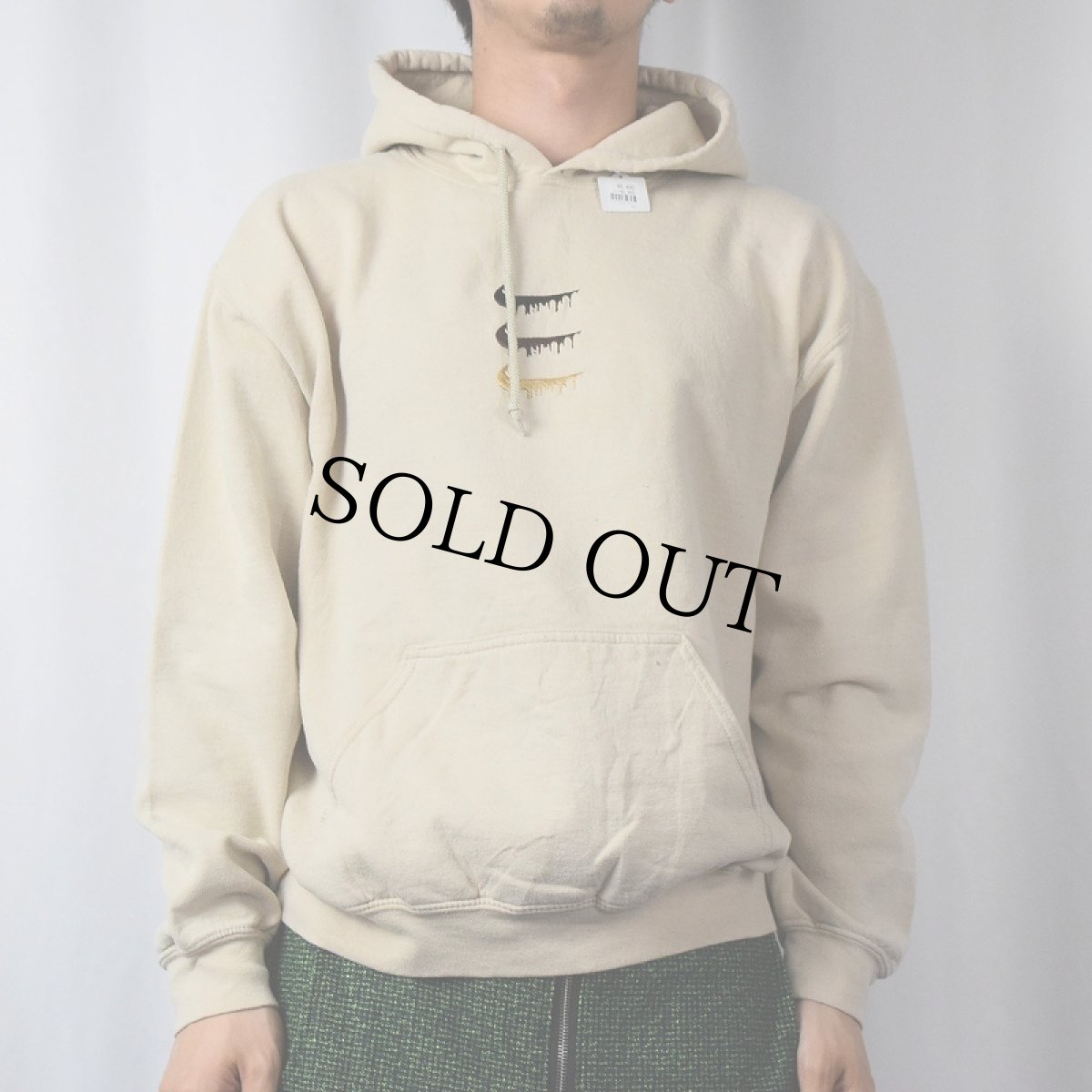 画像2: ブート NIKE ロゴ刺繍 スウェットフーディー M (2)