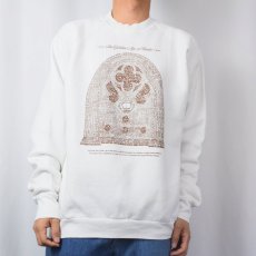 画像2: 【SALE】 90's The Golden Age of Radio USA製 プリントラグランスウェット XXL (2)