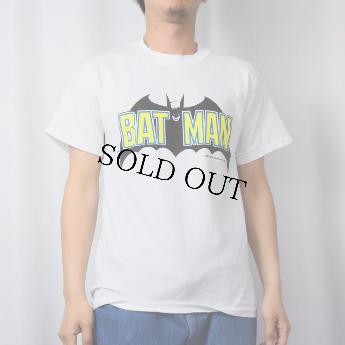 画像2: 80's BATMAN USA製 キャラクタープリントTシャツ M (2)