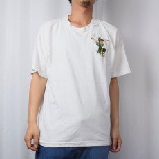 画像2: 【SALE】 90's Disney "Peter Pan" キャラクター刺繍Tシャツ (2)