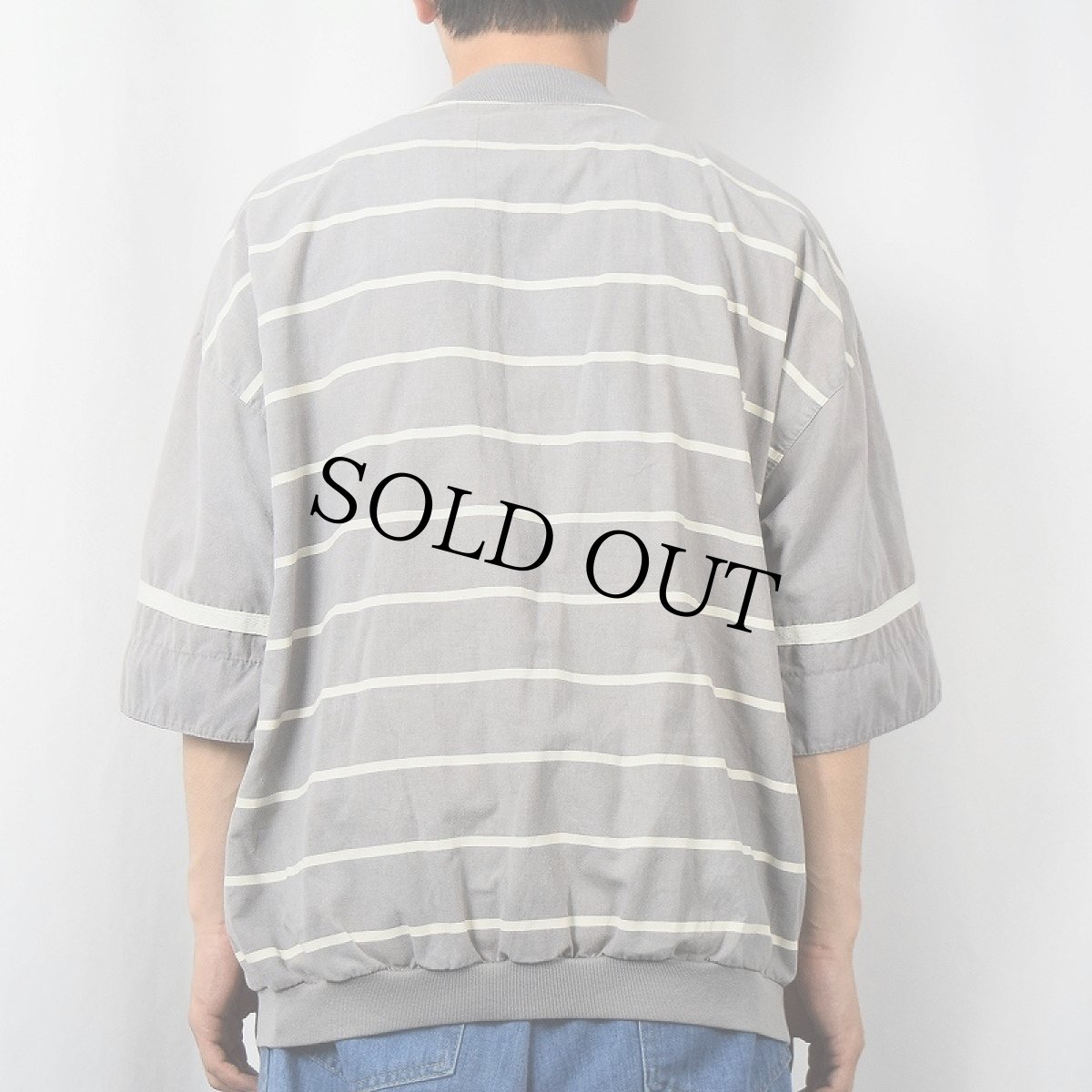 画像3: ボーダー柄 プルオーバーシャツ (3)