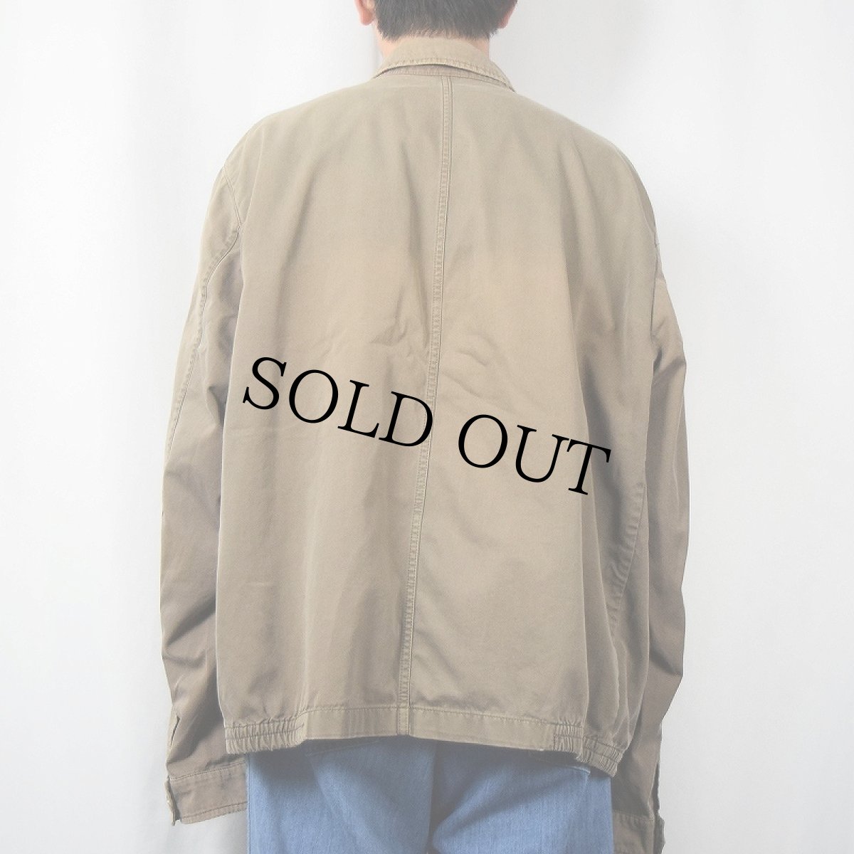 画像3: BURBERRY ロゴ刺繍 コットンツイル スイングトップ SIZE9 (3)