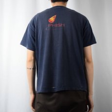 画像4: 2000's PHISH "NEW YEAR'S" ロックバンドTシャツ NAVY L (4)