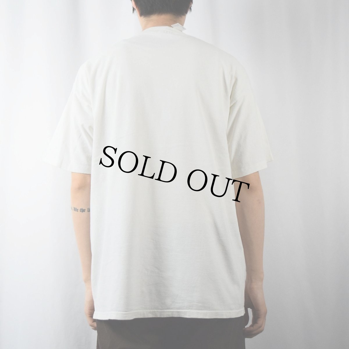 画像3: 90's USA製 "The Only Dope Worth Smokin' is Satan" イラストプリントTシャツ XL (3)