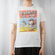 画像2: ENERGIE "BADASS THE HARE" イラストプリントTシャツ S (2)