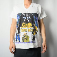 画像2: 80's STAR WARS "THE EMPIRE STRIKES BACK" Vネック 映画プリントTシャツ  (2)