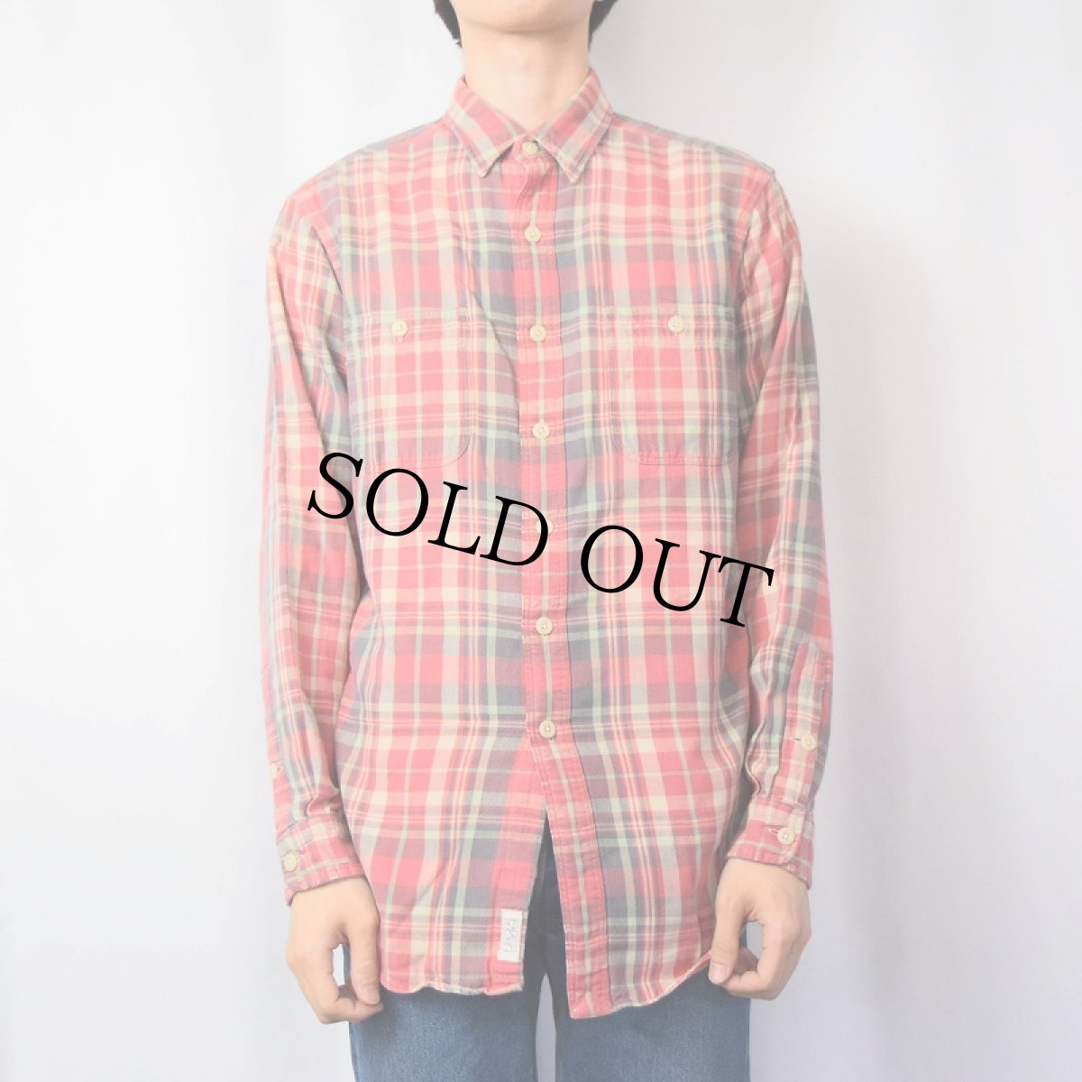 画像2: POLO Ralph Lauren チェック柄 ヘビーネルシャツ L (2)