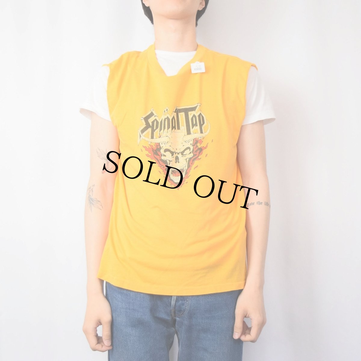 画像3: 80's Spinal Tap USA製 ロックモキュメンタリーコメディ映画 カットオフTシャツ XL (3)